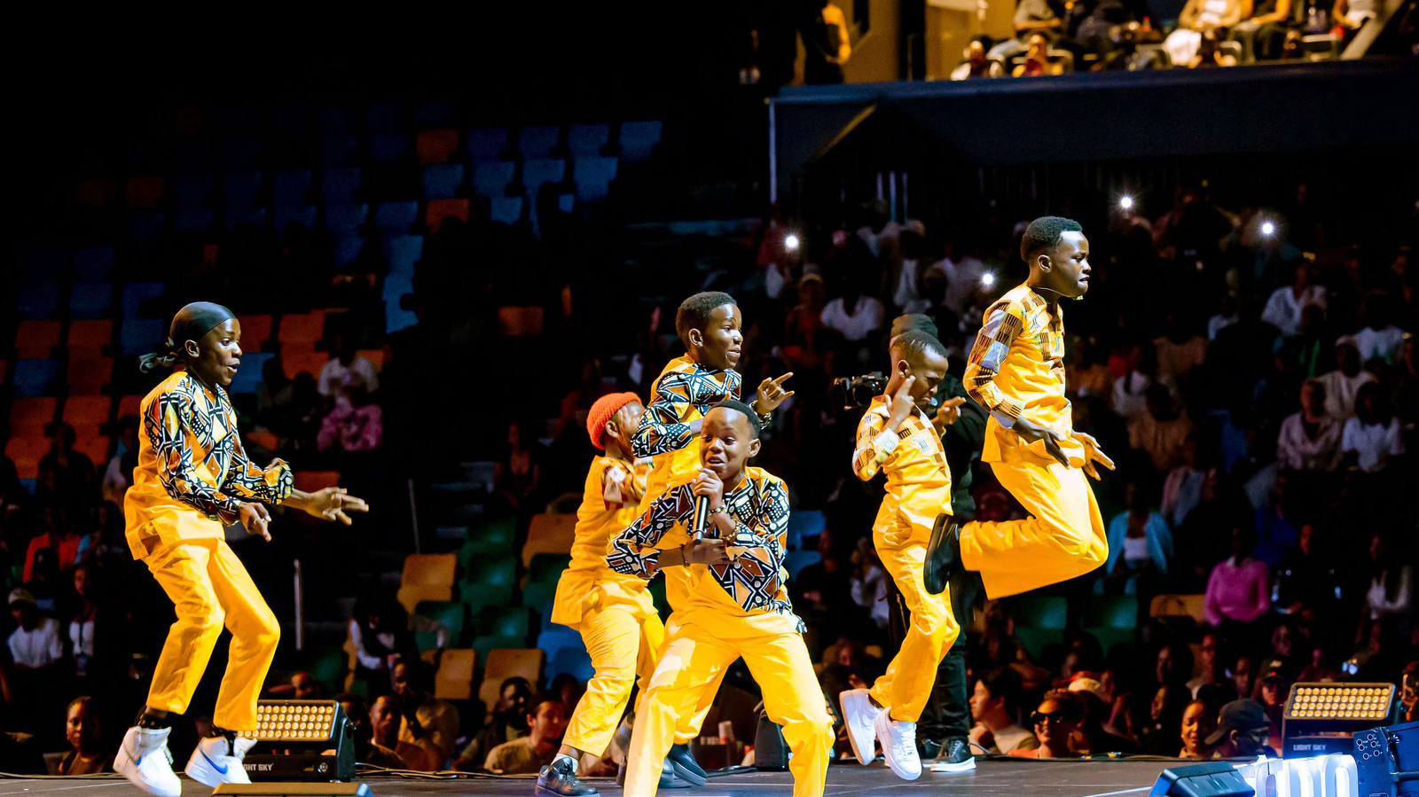Sherrie Silver Foundation youth dancers performing on stage